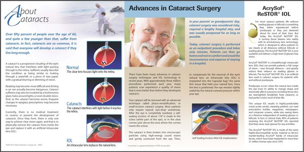 build your own brochure byob cataract patient education concepts