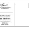 Reminder Card Back Side