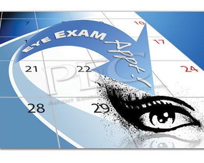 Eye Exam Calendar Post Card